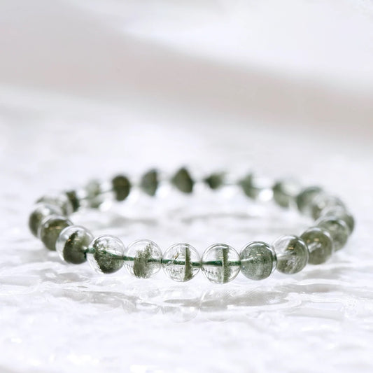 【Green Ghost of God of Wealth】 -  Green Phantom Quartz Bracelet