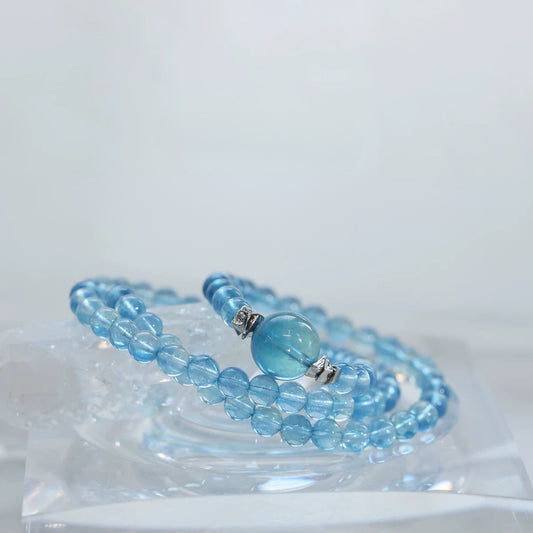 【Ocean Planet Gravity】- Aquamarine Designer Bracelet